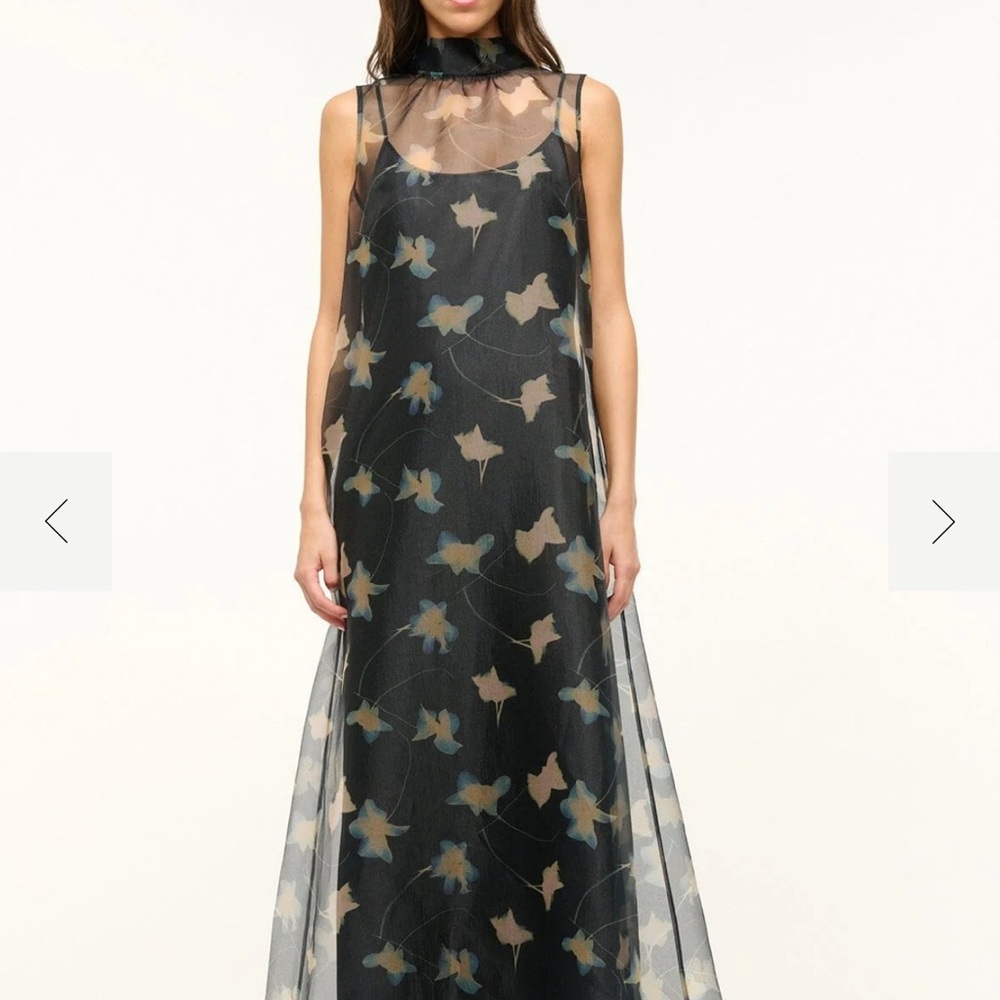 STAUD Botanical Shadows Dress - Size XS - worn once and in perfect condition!